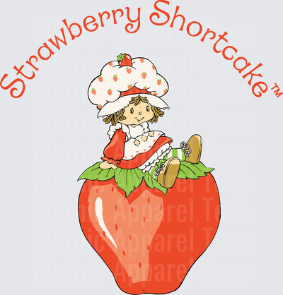Strawberry Shortcake Classic Sitting on Giant Strawberry