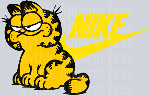 GARFIELD Fat 3 JUST DO IT DTF Nike Transfers