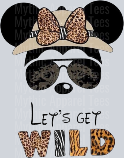 Disney Safari Lets Get Wild DTF Disney Transfers