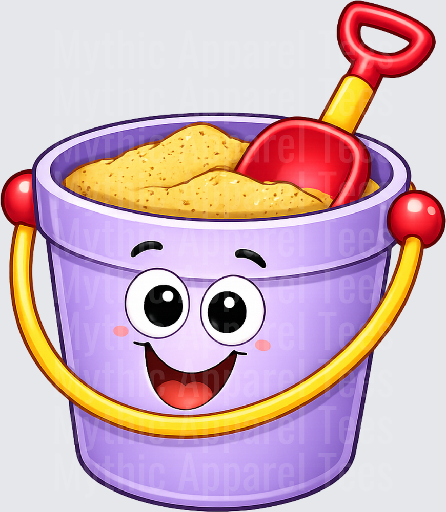 Blues Clues Happy Cartoon Sand Bucket With Red Shovel