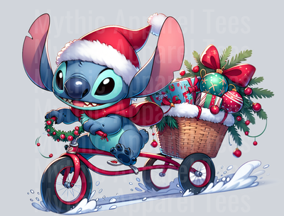 Stitch Christmas Transfer 8 DTF Stitch Christmas Transfers
