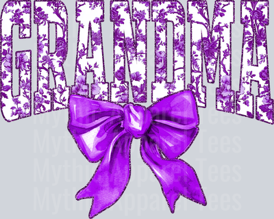 Purple Toile Grandma