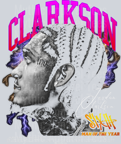 Jordan Clarkson HALFTONE Made For Black Shirt DTF Pop Culture Transfers