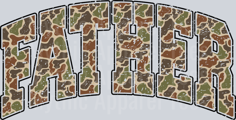 FATHER Camo Military Style Print DTF General Military Transfers