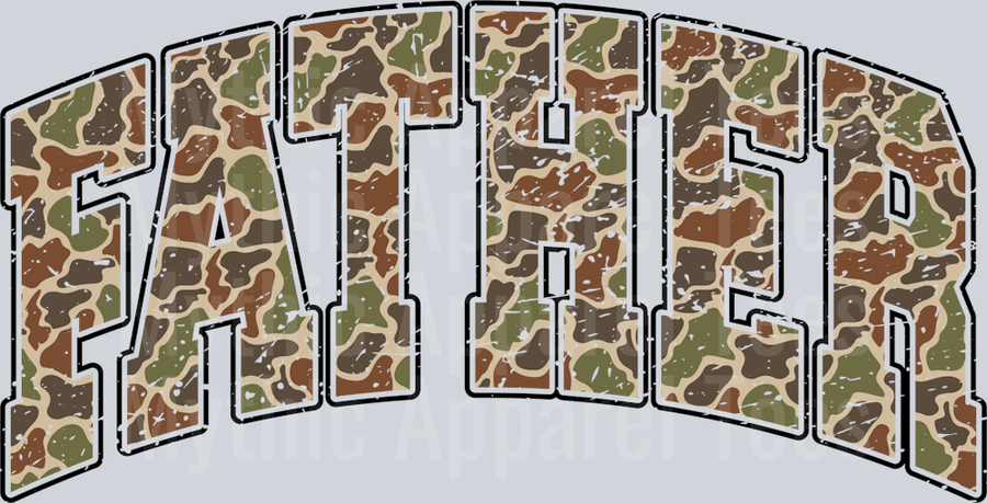 FATHER Camo Military Style Print DTF General Military Transfers