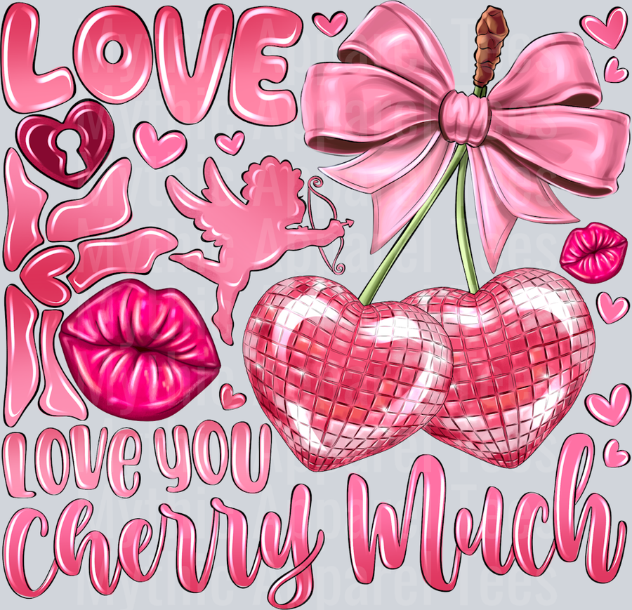 Love Love you cherry much Cherry Valentines Day Cupid