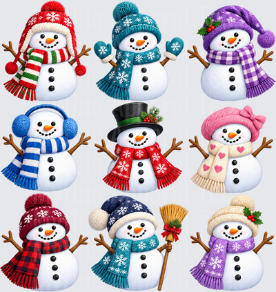 9 Snowmen