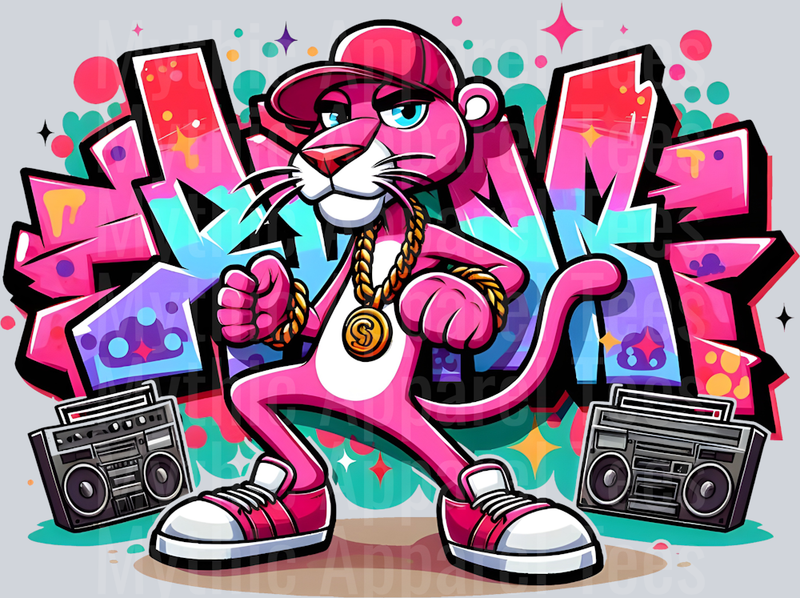 The Pink Panther 2 Graffiti DTF Pop Culture Transfers
