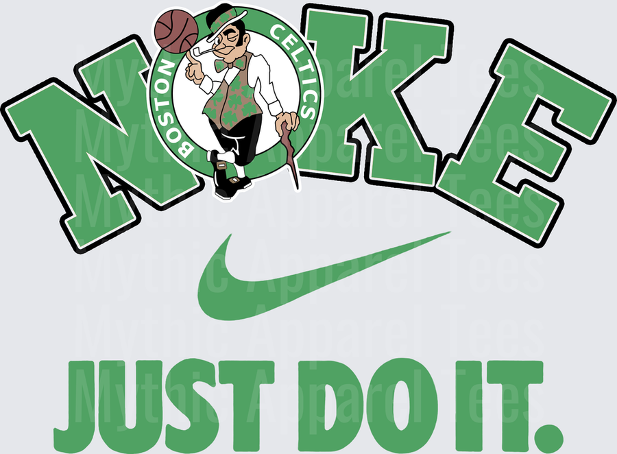 NIKE NBA Teams Boston Celtics Just Do It Swoosh Logo