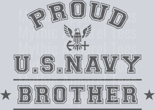 AZ1305 NAVY Proud US Navy Brother