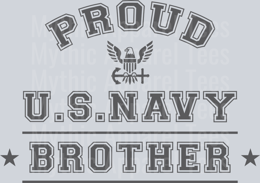 AZ1305 NAVY Proud US Navy Brother