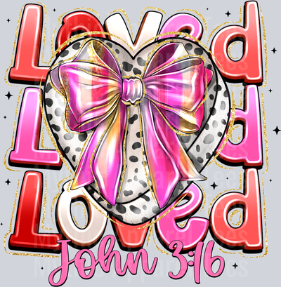 Loved Coquette John Religious Valentines Day Bow