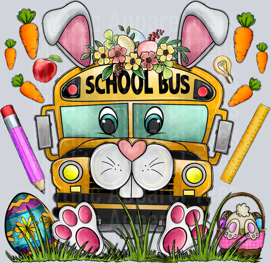 Easter School Bus Bus Driver Easter
