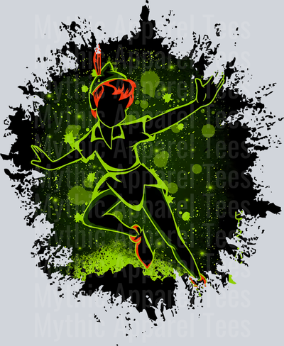Peter Pan Disney Dark Silhouette Color Splash Crystal Ball Vision