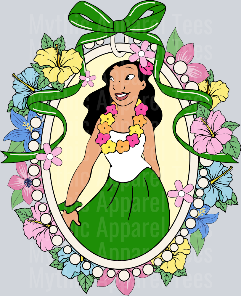 Nani Lilo and Stitch Mirror Bracelet frame DTF Disney Transfers