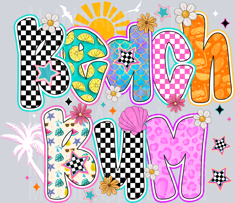 Beach Bum 2 Checkers and more DTF Summer Transfers