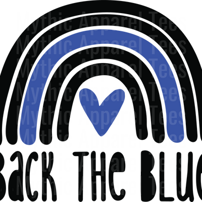 Police Officer Blue Line Back The Blue Transfers
