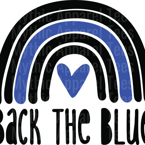 Police Officer Blue Line Back The Blue Transfers