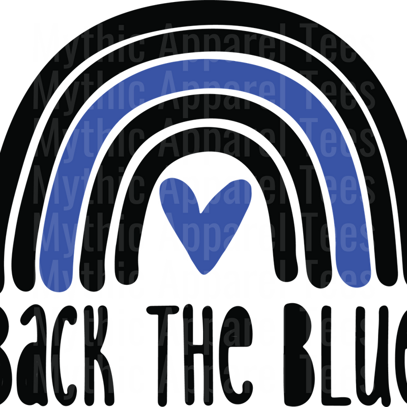 Police Officer Blue Line Back The Blue Transfers