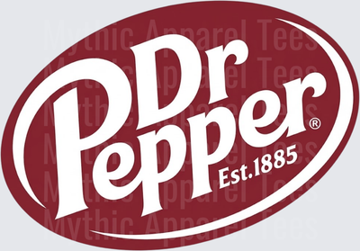 Dr Pepper Classic Oval Logo Est. 1885 Maroon White