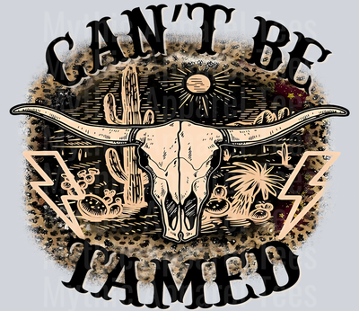 Can't Be Tamed Bull Horns Western