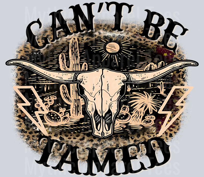Can't Be Tamed Bull Horns Western