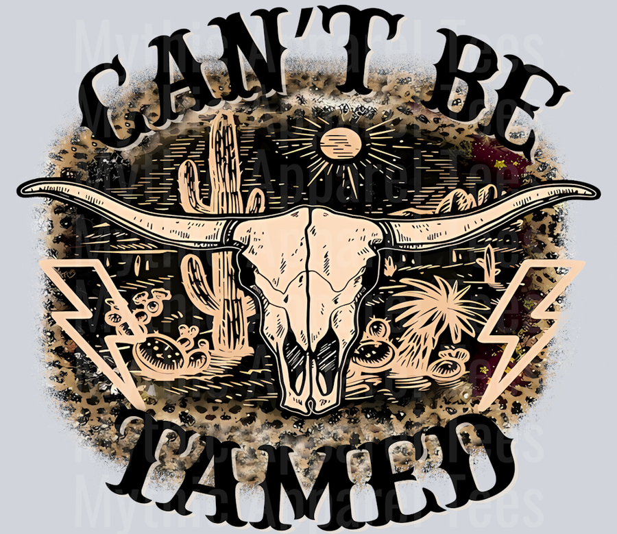 Can't Be Tamed Bull Horns Western