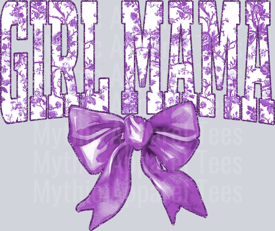 Lavender Toile Girl Mama
