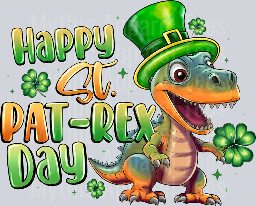Happy St Pat Rex Day St Patrick's Day Dinosaur