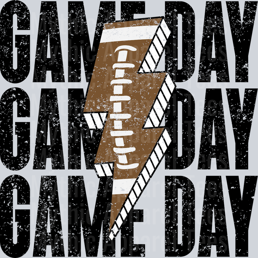 Football Game Day Stacked School Spirit & Sports