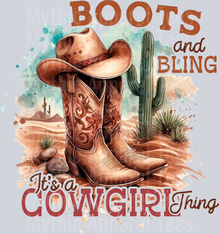 Boots and bling it's a cowgirl thing Cowgirl Western