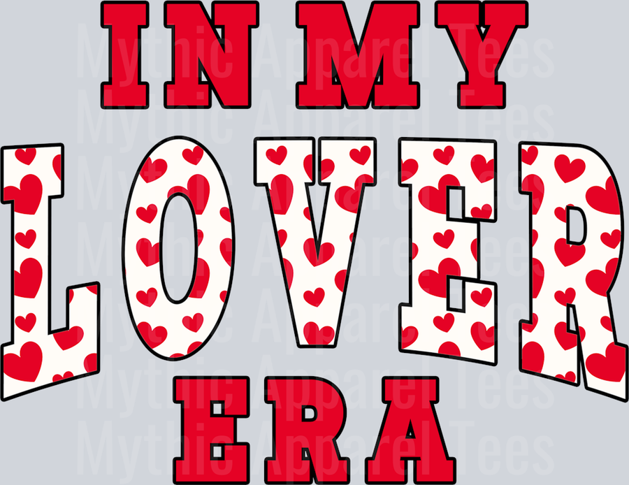 In My Lover Era Wavy Retro Funny Designs Valentines Day