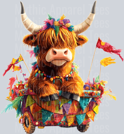 AZ789 Mardi Gras Highland Cow (25)