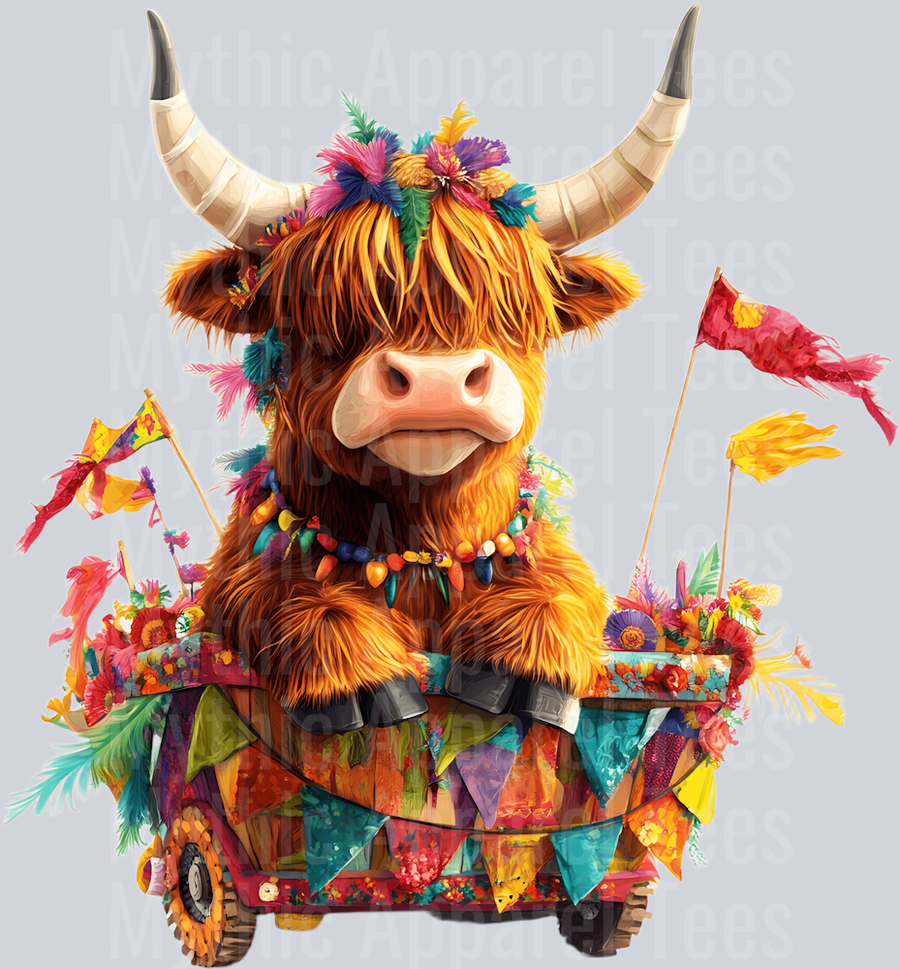 AZ789 Mardi Gras Highland Cow (25)