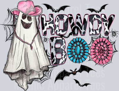 Howdy Boo Ghost Western Halloween