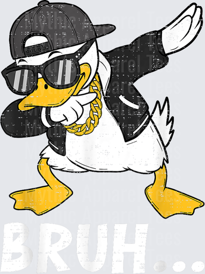 Jeep Ducks Dabbing Duck Bruh Snapback Sunglasses Gold Chain