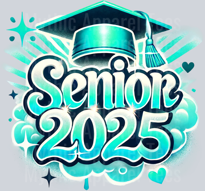 0039 Senior 2025 Mint DTF 2025 Senior Graduation Transfers