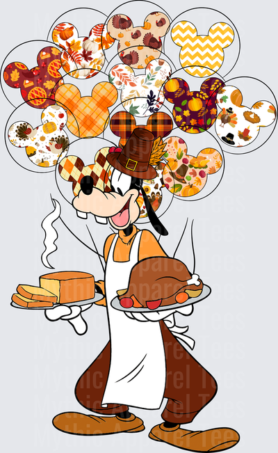 Disney Fall and Thanksgiving Goofy Pilgrim Hat Turkey Feast Balloons