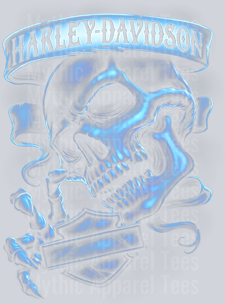 Harley 5 Halftone (for Black Shirts)
