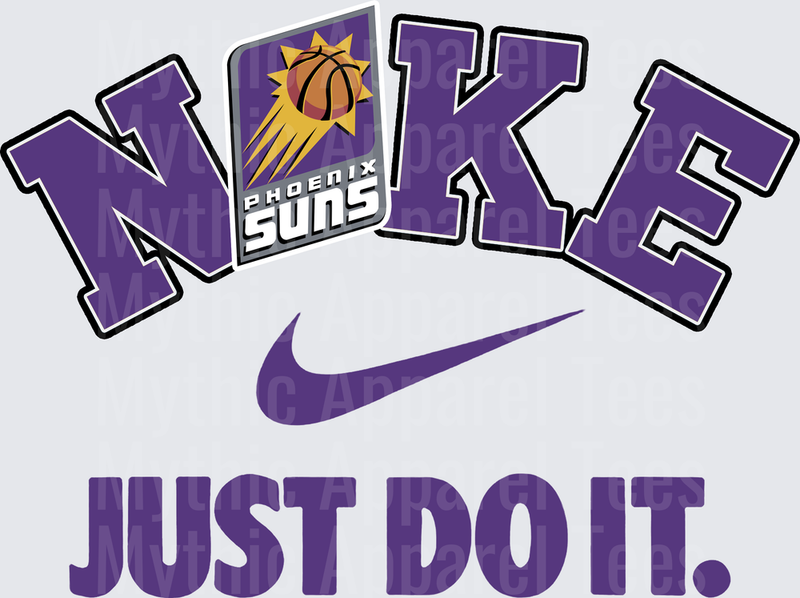 NIKE NBA Teams Phoenix Suns Purple Just Do It Swoosh Logo