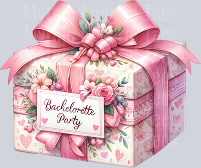 BACHELORETTE PARTY Present box DTF Wedding Transfers