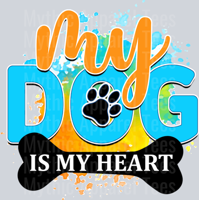 Rms0091-22 my dog is my heart