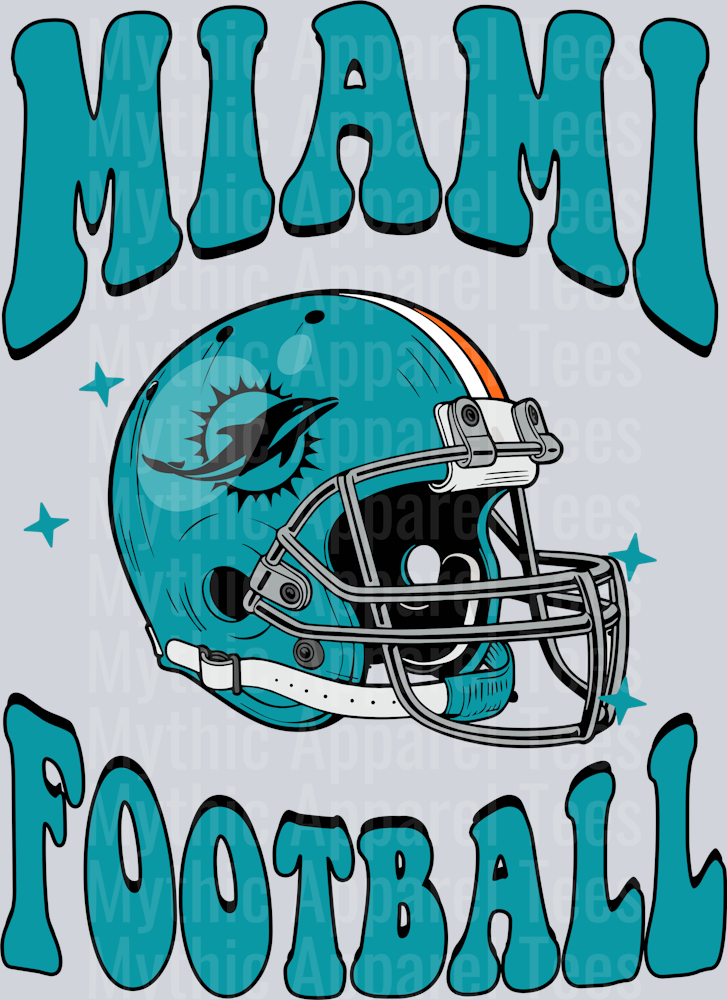AZ1333 NFL FOOTBALL Miami Dolphins football custom