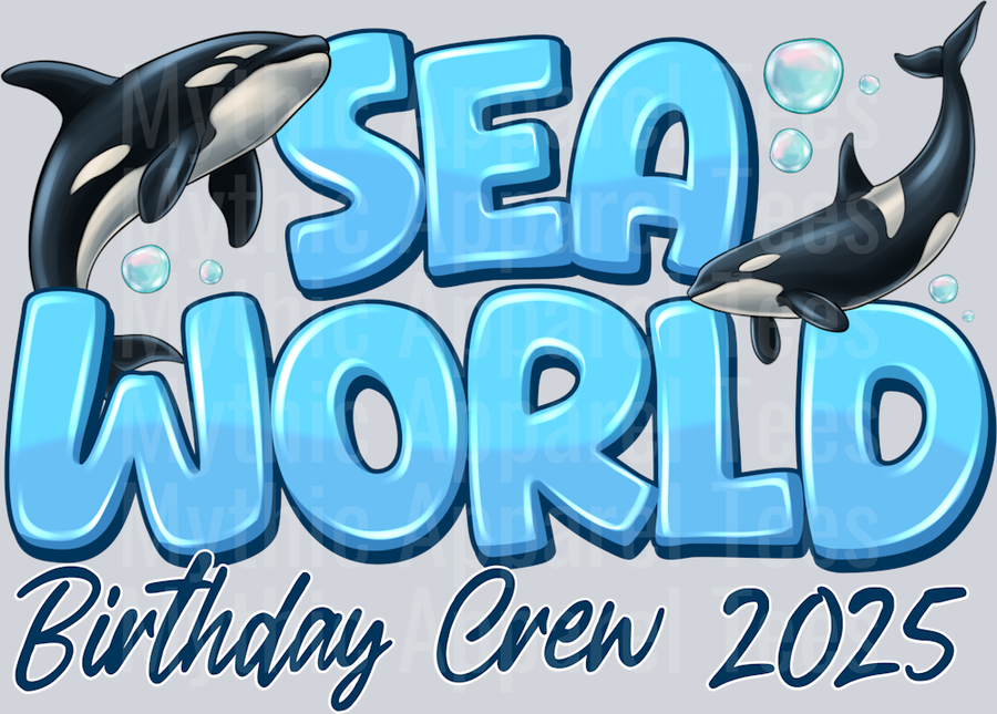 Sea World Birthday Crew 2025