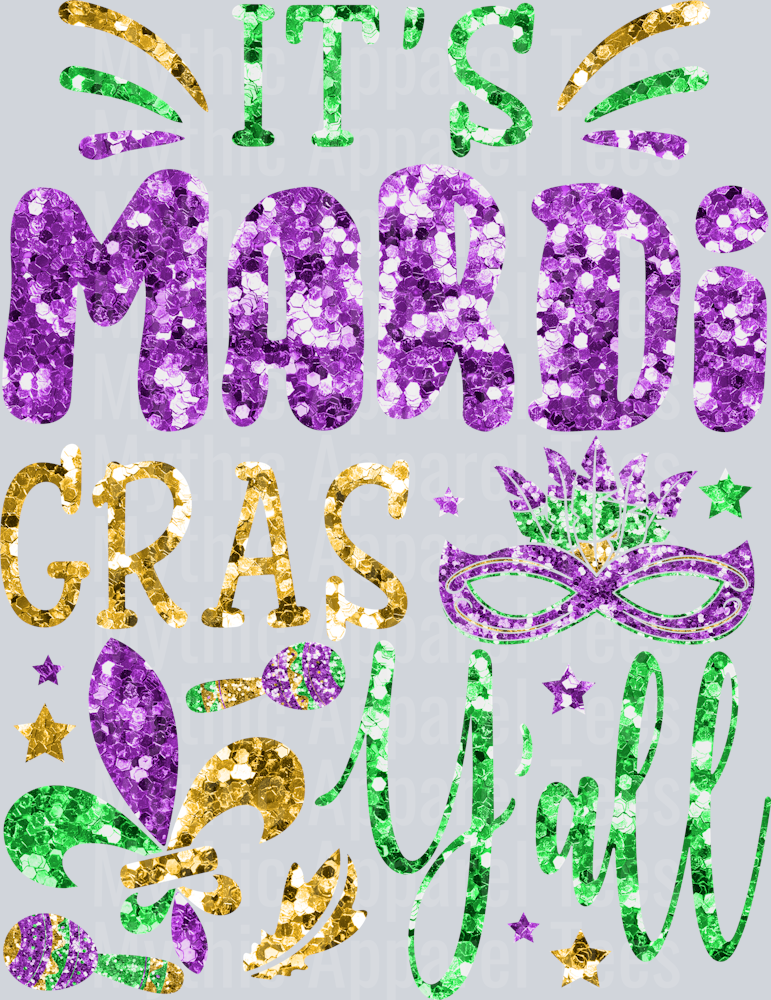 AZ746 Mardi Gras Rhinestone