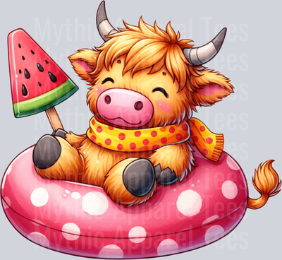 Summer Highland Cows at the Beach 4