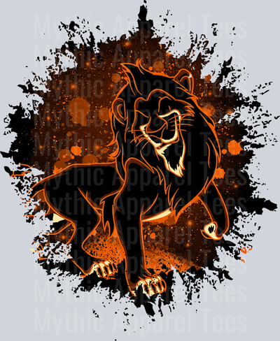 Scar Disney Villain Dark Silhouette Color Splash Crystal Ball Vision