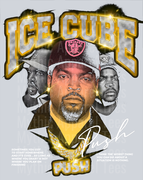 Ice Cube HALFTONE Made For Black Shirt DTF Pop Culture Transfers