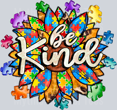 Autism Be Kind Sunflower Autism Awareness