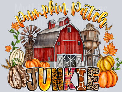 Pumpkin Patch Junkie DTF Fall Transfers
